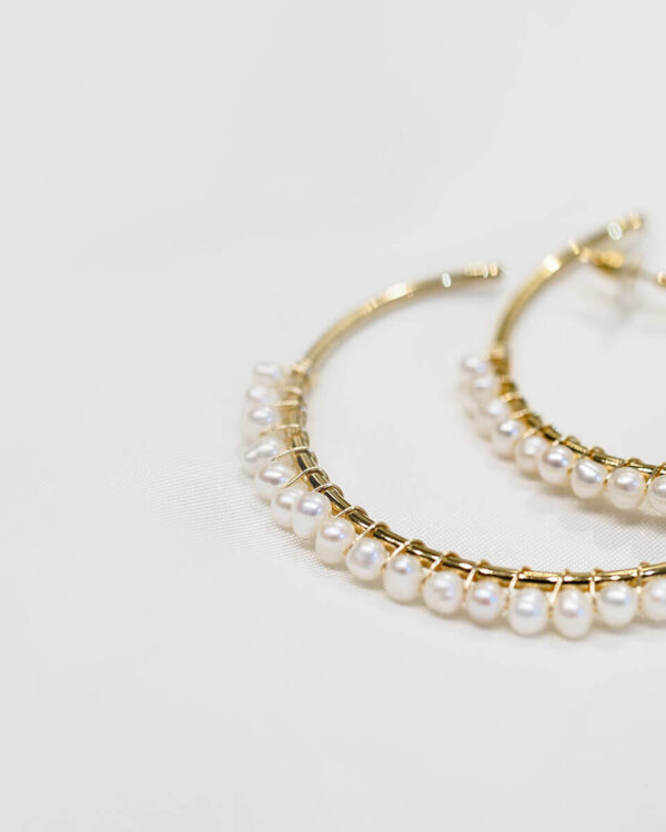 4ct gold bracelet with pearls - Image 2