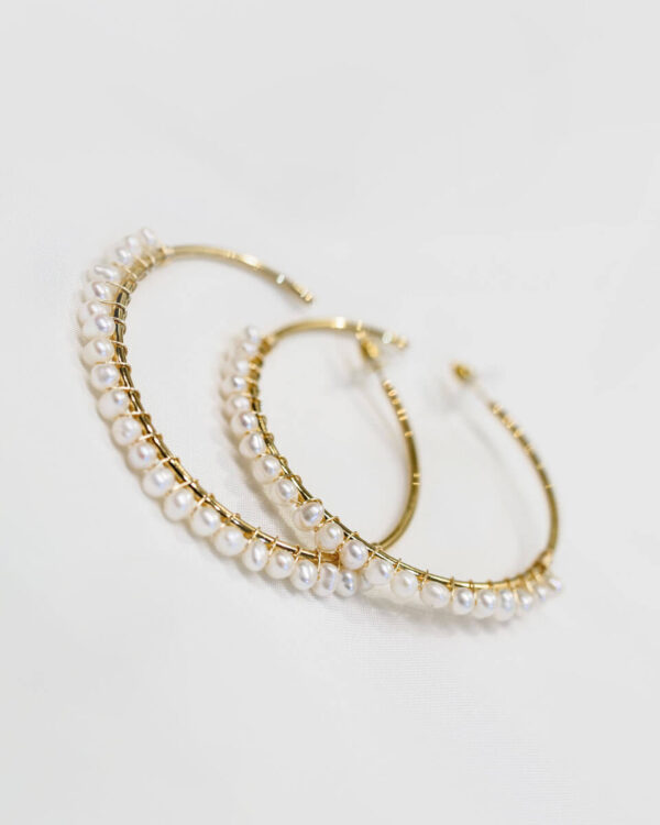 4ct gold bracelet with pearls - Image 3